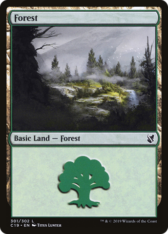 {B}[C19 301] Forest (301) [Commander 2019]