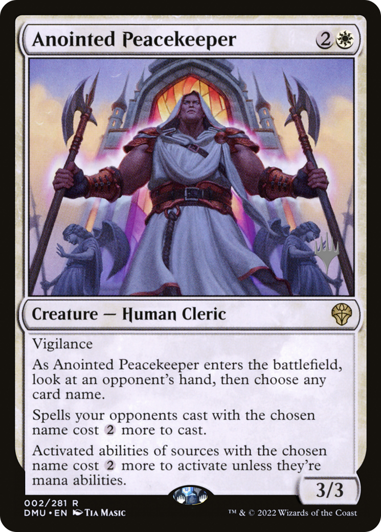 {R} Anointed Peacekeeper (Promo Pack) [Dominaria United Promos][PP DMU 002]