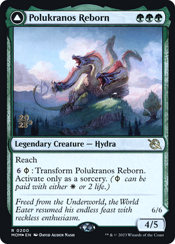 {R} Polukranos Reborn // Polukranos, Engine of Ruin [March of the Machine Prerelease Promos][PR MOM 200]