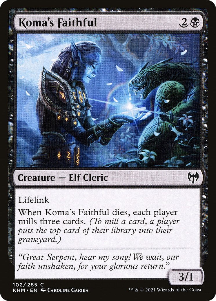{C} Koma's Faithful [Kaldheim][KHM 102]