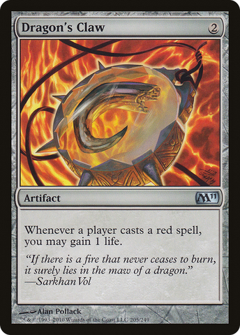 {C} Dragon's Claw [Magic 2011][M11 205]