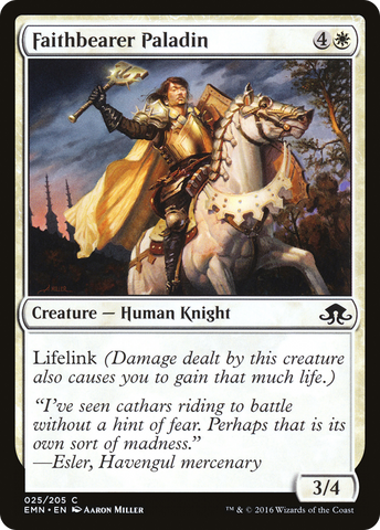 {C} Faithbearer Paladin [Eldritch Moon][EMN 025]
