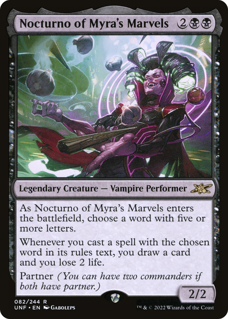 {R} Nocturno of Myra's Marvels [Unfinity][UNF 082]