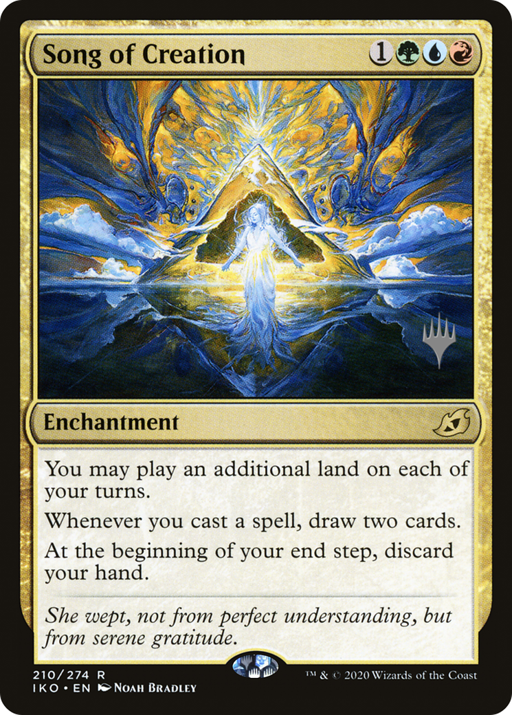 {R} Song of Creation (Promo Pack) [Ikoria: Lair of Behemoths Promos][PP IKO 210]
