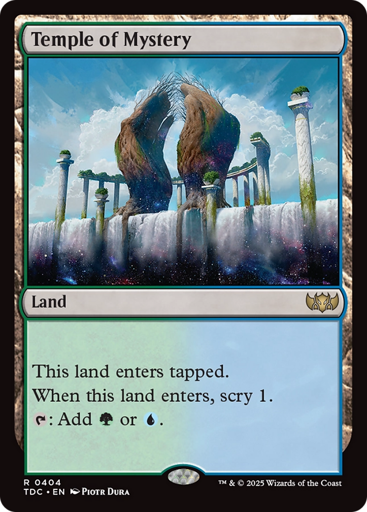 {R} Temple of Mystery [Tarkir: Dragonstorm Commander][TDC 404]