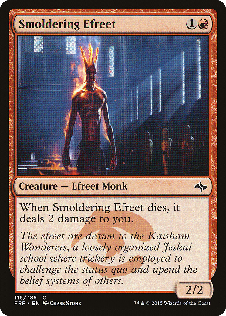 {C} Smoldering Efreet [Fate Reforged][FRF 115]