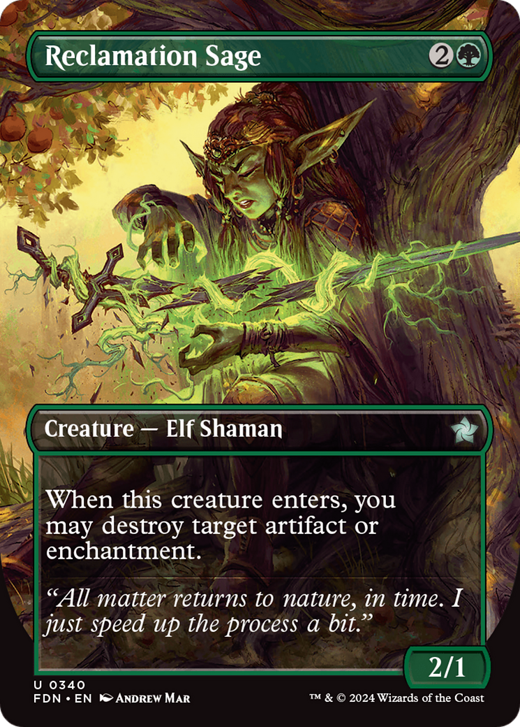 {@C} Reclamation Sage (Borderless) [Foundations][FDN 340]