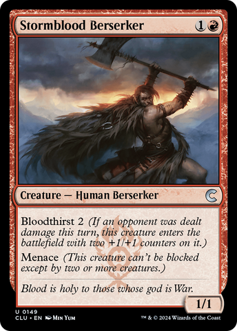 {C} Stormblood Berserker [Ravnica: Clue Edition][CLU 149]