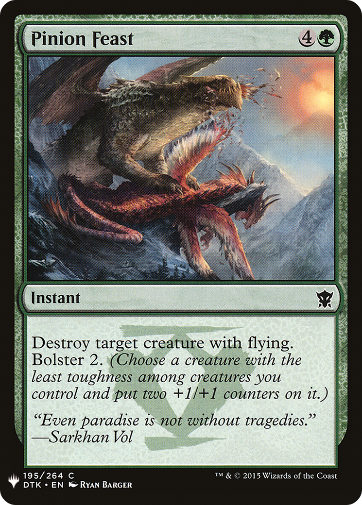 {C} Pinion Feast [Mystery Booster][LS DTK 195]