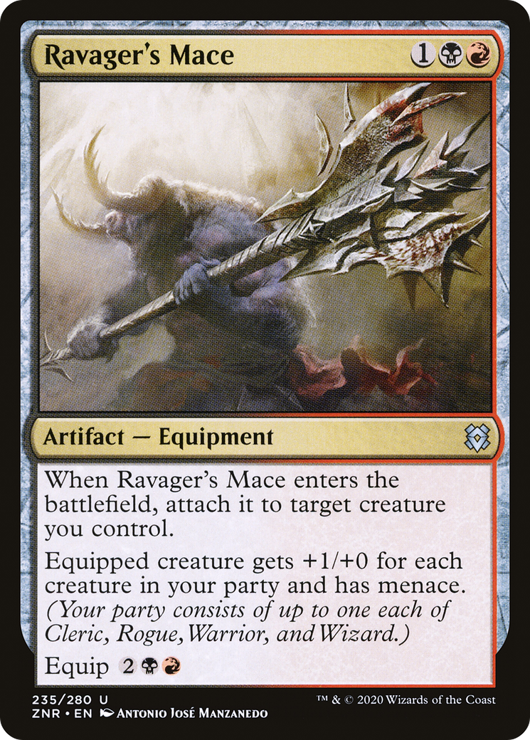 {C} Ravager's Mace [Zendikar Rising][ZNR 235]