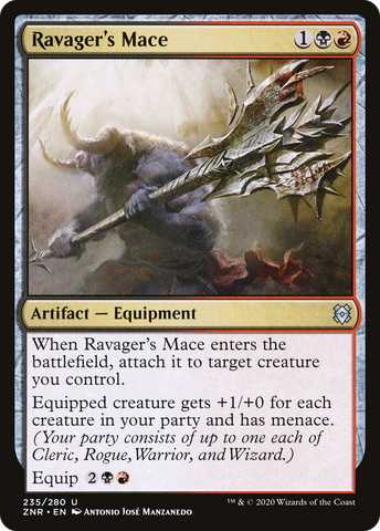 {C} Ravager's Mace [Zendikar Rising][ZNR 235]
