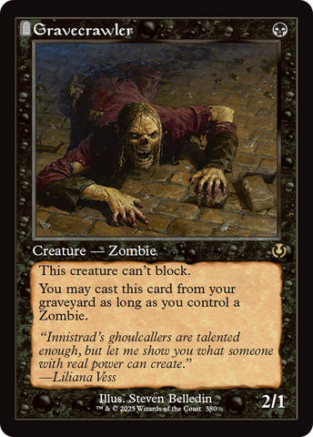 {R} Gravecrawler (Retro Frame) [Innistrad Remastered][INR 380]