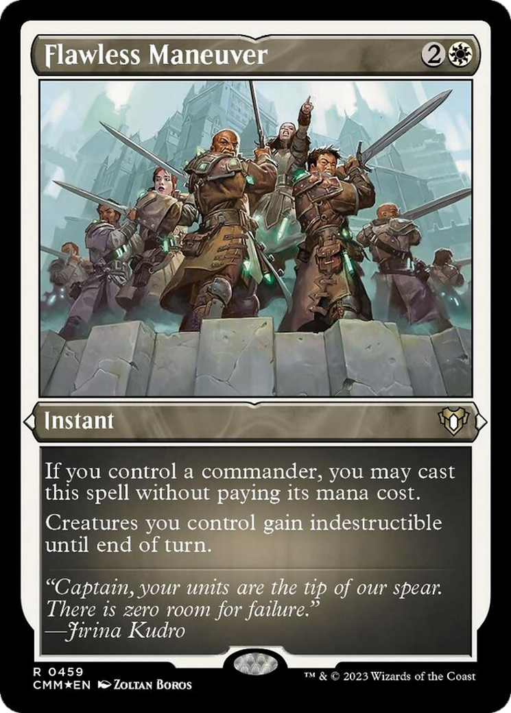 {R} Flawless Maneuver (Foil Etched) [Commander Masters][CMM 459]