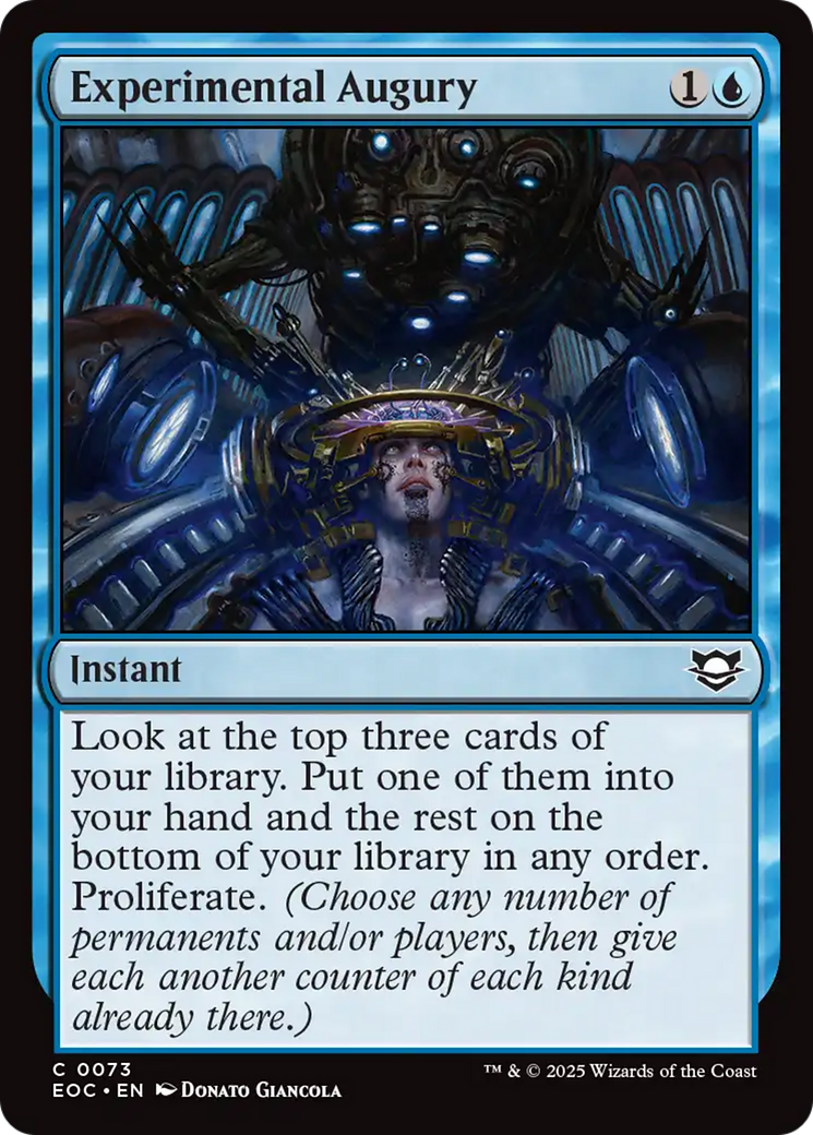 {@@ EOC C} Experimental Augury [Edge of Eternities Commander][EOC 073]