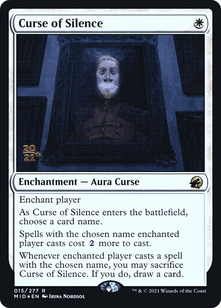 {R} Curse of Silence [Innistrad: Midnight Hunt Prerelease Promos][PR MID 015]