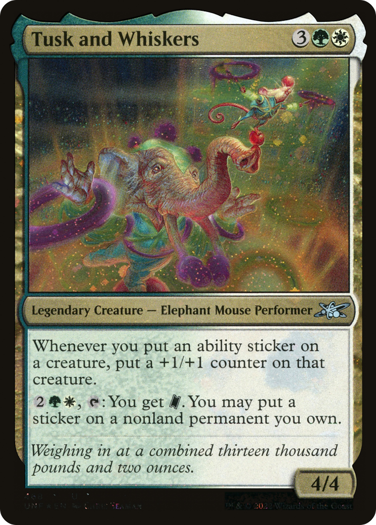 {C} Tusk and Whiskers (Galaxy Foil) [Unfinity][UNF 468]