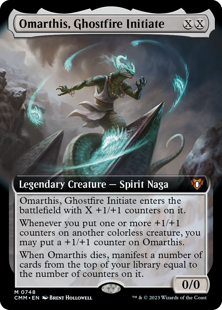 {R} Omarthis, Ghostfire Initiate (Extended Art) [Commander Masters][CMM 748]