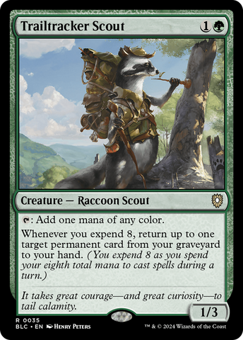 {R} Trailtracker Scout [Bloomburrow Commander][BLC 035]