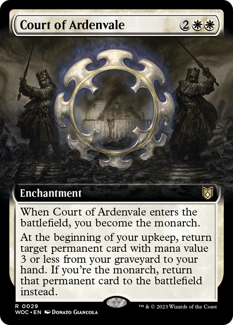 {R} Court of Ardenvale (Extended Art) [Wilds of Eldraine Commander][WOC 029]