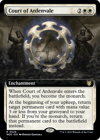 {R} Court of Ardenvale (Extended Art) [Wilds of Eldraine Commander][WOC 029]