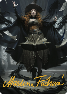 {A} Tasha, the Witch Queen Art Card (41) (Gold-Stamped Signature) [Commander Legends: Battle for Baldur's Gate Art Series][GS ACLB 041]