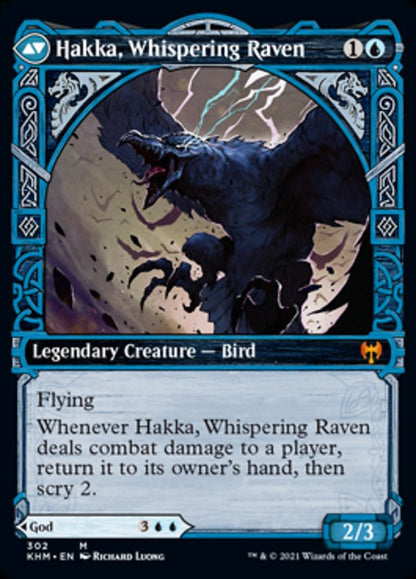 {R} Alrund, God of the Cosmos // Hakka, Whispering Raven (Showcase) [Kaldheim][KHM 302]