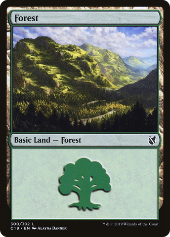 {B}[C19 300] Forest (300) [Commander 2019]