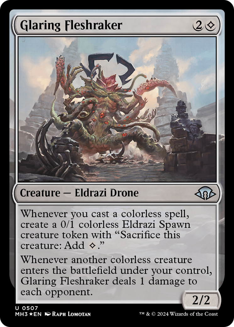 {C} Glaring Fleshraker (Ripple Foil) [Modern Horizons 3][MH3 507]