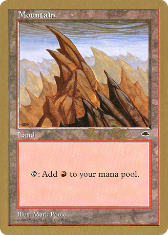 {B}[GB WC98 BR346] Mountain (br346) (Ben Rubin) [World Championship Decks 1998]