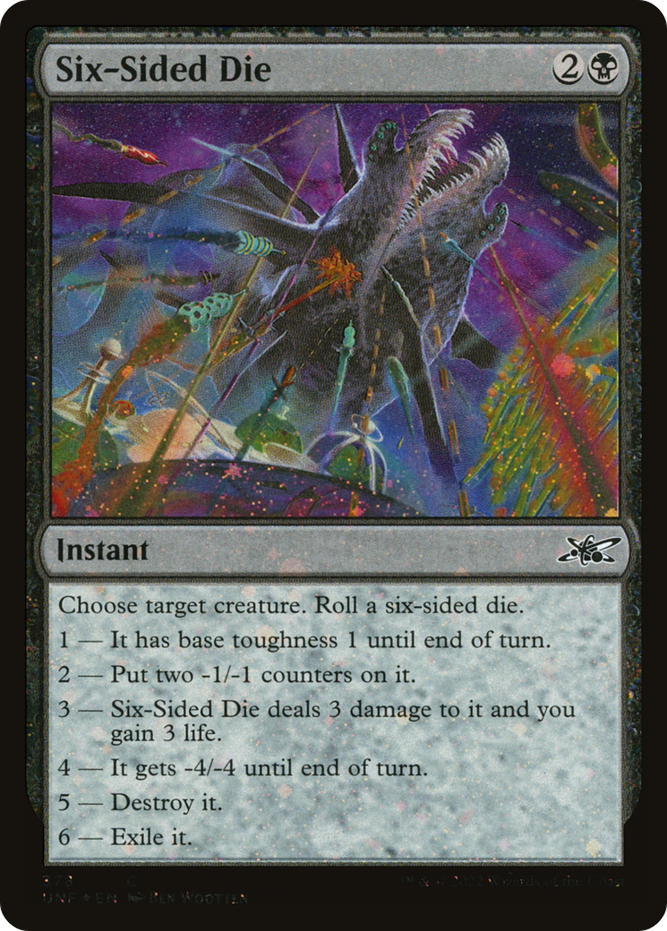 {C} Six-Sided Die (Galaxy Foil) [Unfinity][UNF 378]