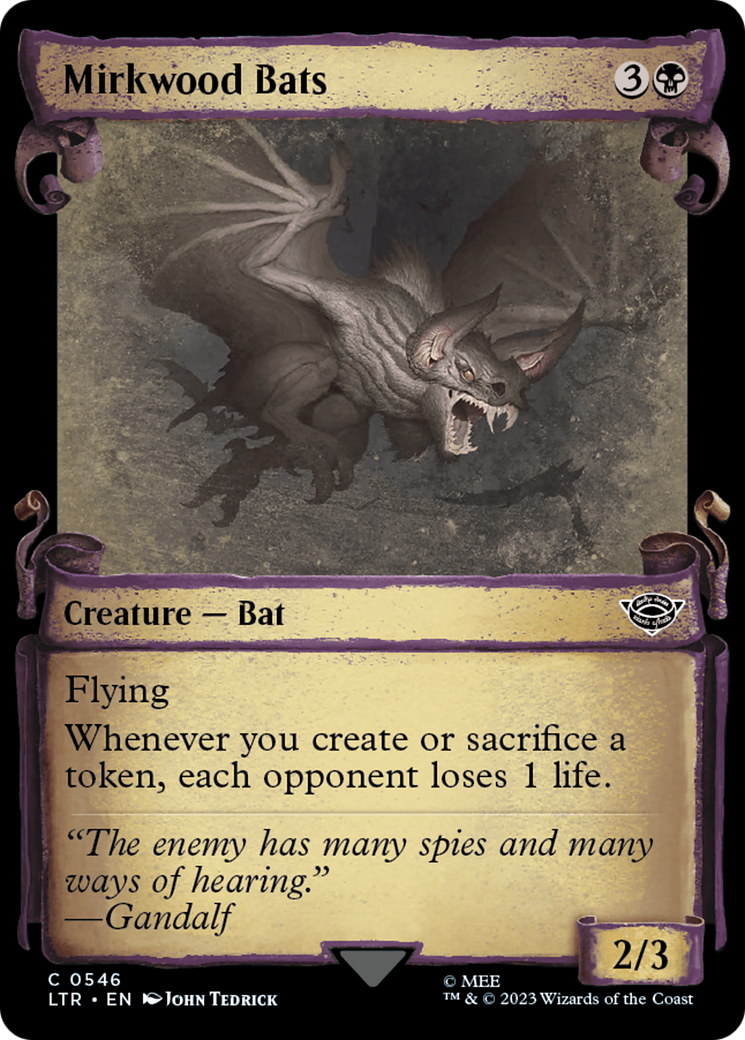 {C} Mirkwood Bats [The Lord of the Rings: Tales of Middle-Earth Showcase Scrolls][LTR 546]