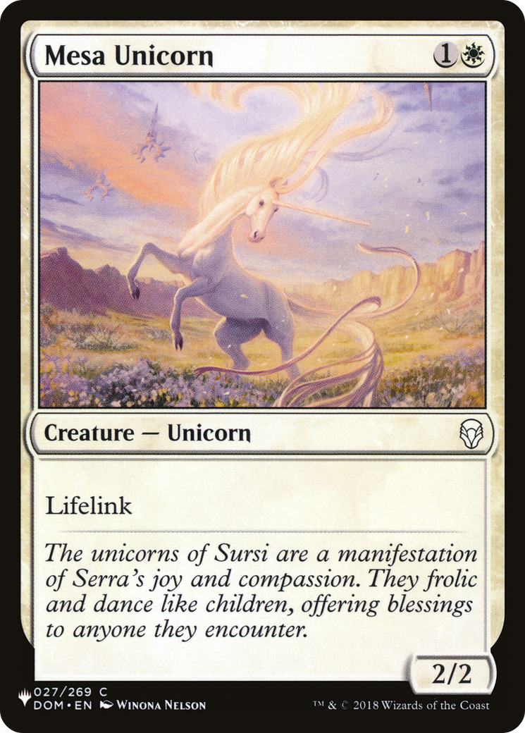 Mesa Unicorn [LIST 027/269]