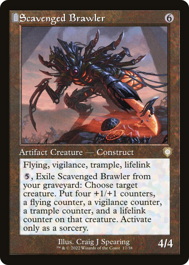 {R} Scavenged Brawler (Retro) [The Brothers' War Commander][BRC 017]