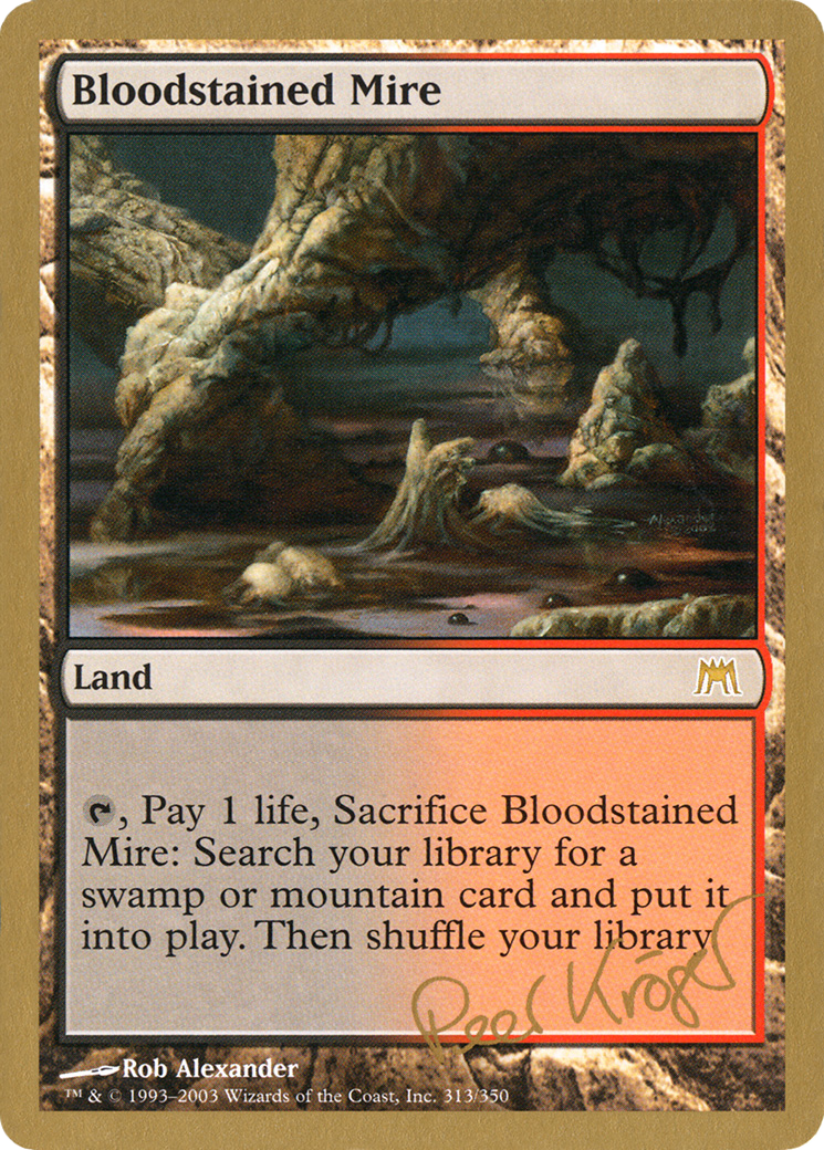 {R} Bloodstained Mire (Peer Kroger) [World Championship Decks 2003][GB WC03 PK313]