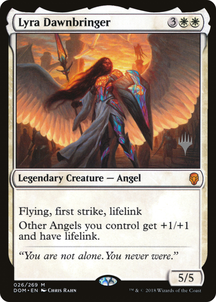 {R} Lyra Dawnbringer (Promo Pack) [Dominaria Promos][PP DOM 026]