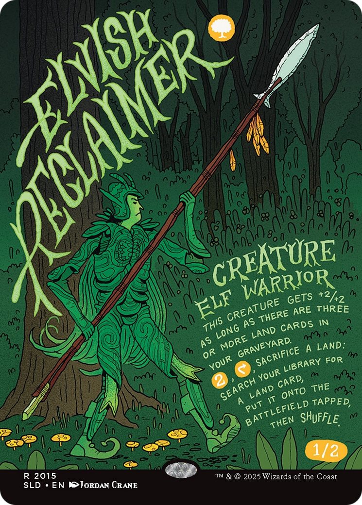 Elvish Reclaimer [SLD-2015]  (Borderless) Foil