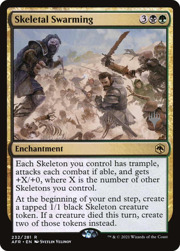 {R} Skeletal Swarming (Promo Pack) [Dungeons & Dragons: Adventures in the Forgotten Realms Promos][PP AFR 232]