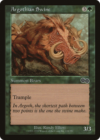 {C} Argothian Swine [Urza's Saga][USG 235]