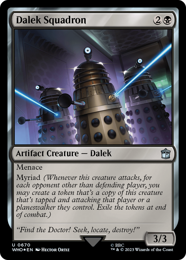 {C} Dalek Squadron (Surge Foil) [Doctor Who][WHO 670]