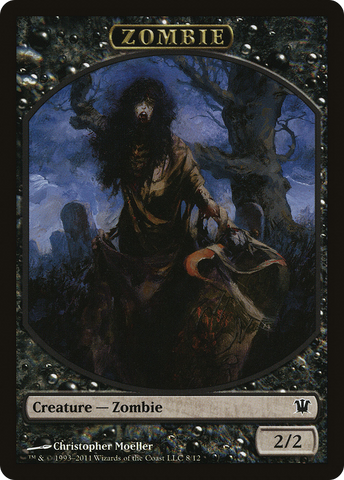 {T} Zombie Token (8/12) [Innistrad Tokens][TISD 008]