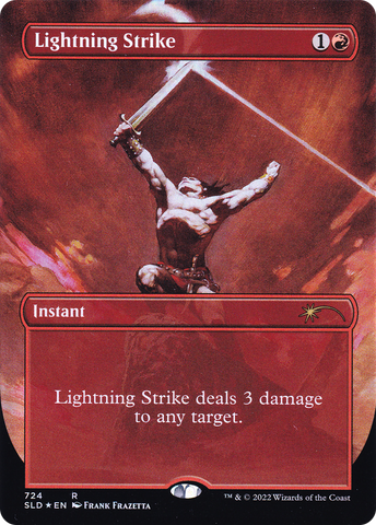 {R} Lightning Strike (Borderless) [Secret Lair Drop Promos][SLD 724]