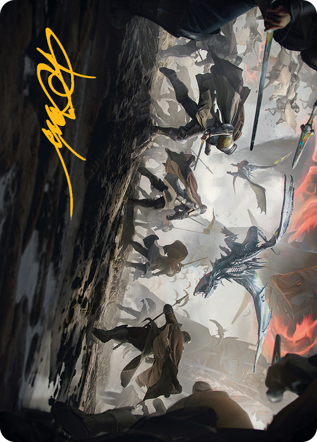 {A} Invasion of Dominaria Art Card (Gold-Stamped Signature) [March of the Machine Art Series][GS AMOM 006]