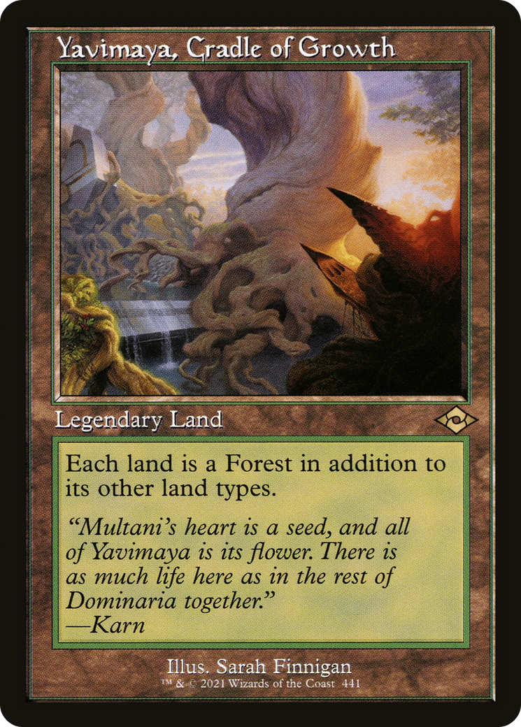 {R} Yavimaya, Cradle of Growth (Retro Frame) [Modern Horizons 2] [MH2 441]