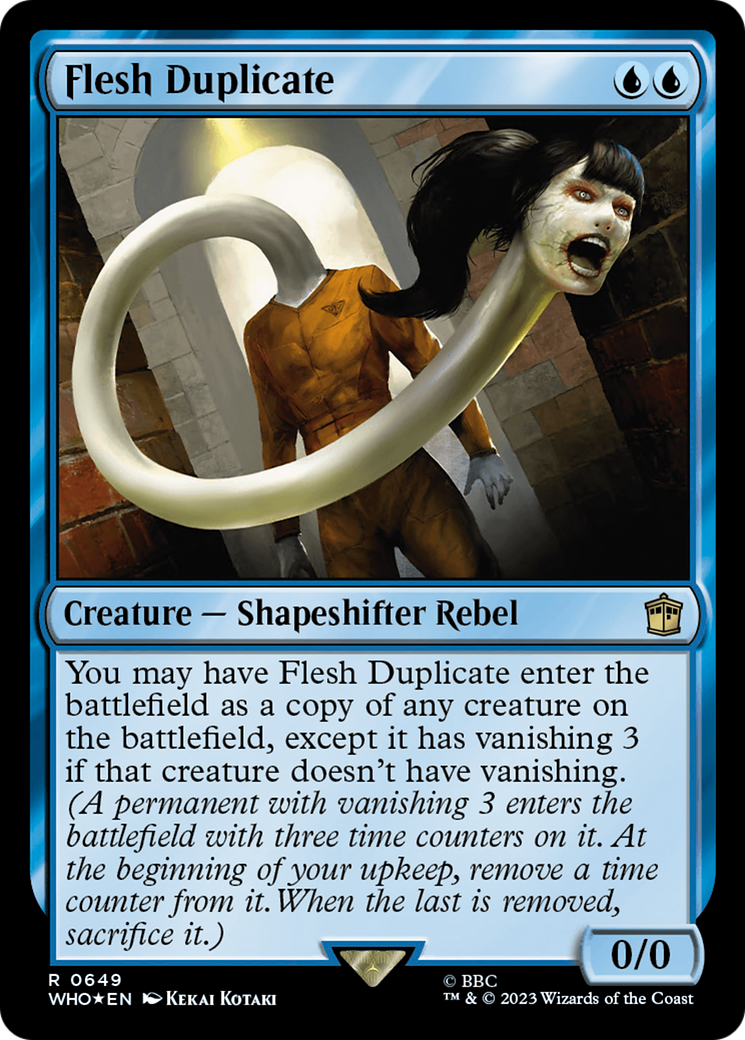 {R} Flesh Duplicate (Surge Foil) [Doctor Who][WHO 649]