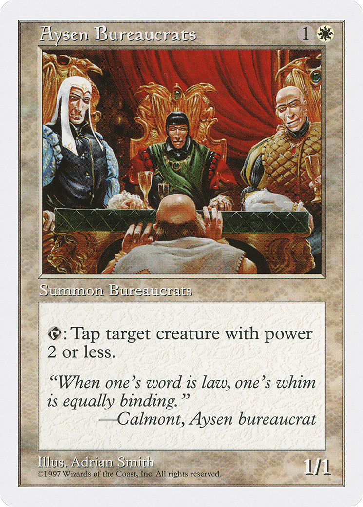 {C} Aysen Bureaucrats [Fifth Edition][5ED 009]