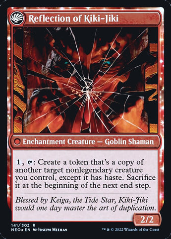 {R} Fable of the Mirror-Breaker // Reflection of Kiki-Jiki [Kamigawa: Neon Dynasty Prerelease Promos][PR NEO 141]