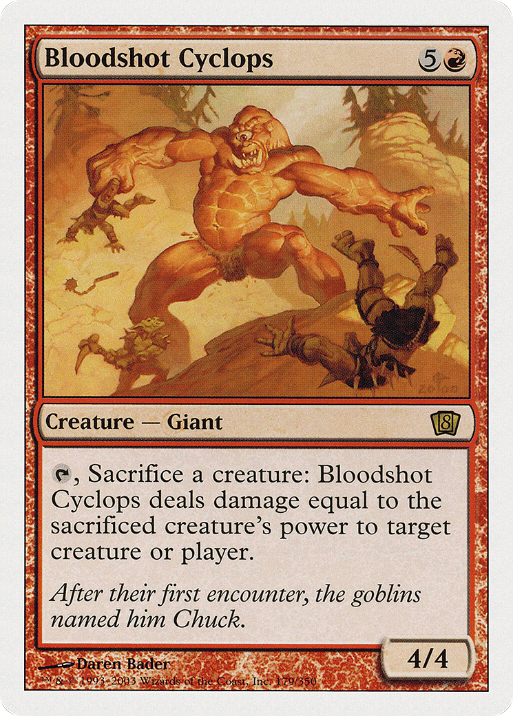 {R} Bloodshot Cyclops [Eighth Edition][8ED 179]