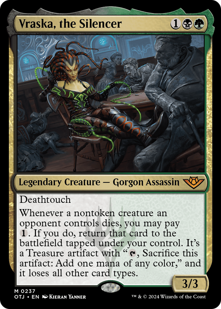 {@R} Vraska, the Silencer [Outlaws of Thunder Junction][OTJ 237]