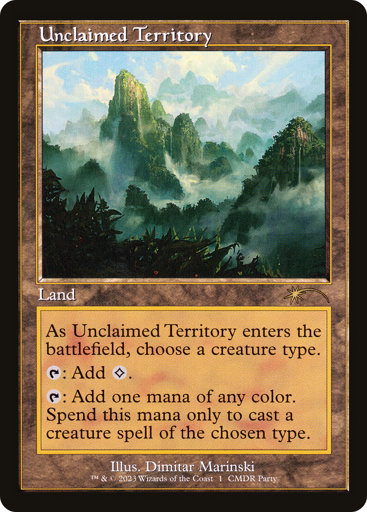 {R} Unclaimed Territory (Retro) [Wizards Play Network 2023][CMP PW23 001]