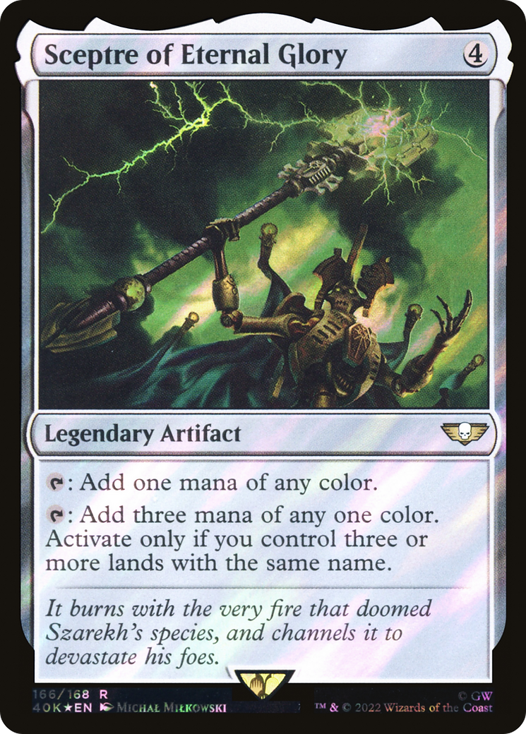 {R} Sceptre of Eternal Glory (Surge Foil) [Universes Beyond: Warhammer 40,000][SF 40K 166]